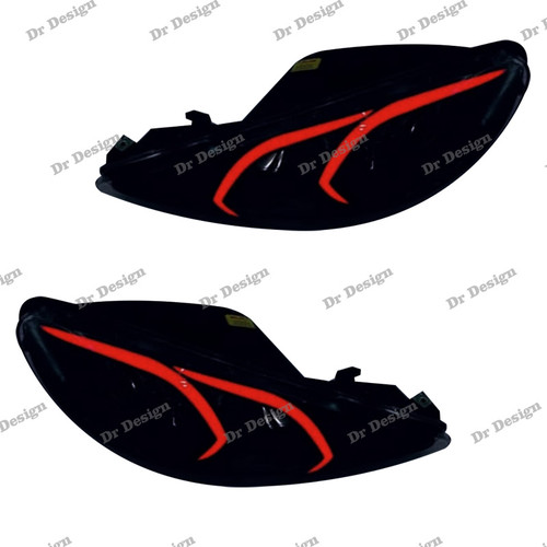 چراغ جلو اسپرت 206 طرح بنز قرمز