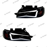 چراغ جلو اسپرت پژو 405 طرح کامارو سفید