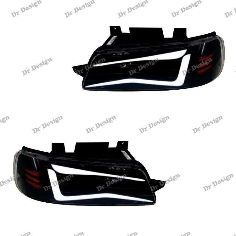 چراغ جلو اسپرت پژو 405 طرح کامارو سفید