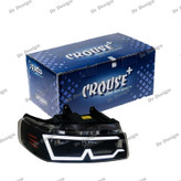 چراغ جلو اسپرت سمند کروز طرح ام سفید داخل مشکی