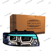 چراغ جلو اسپرت سمند مدرن طرح دمنون آبی یخی