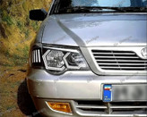 چراغ جلو اسپرت پراید 111 و 132 مدل هگزا سفید