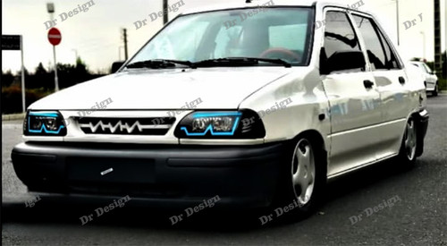 چراغ جلو اسپرت پراید طرح M فولکالر