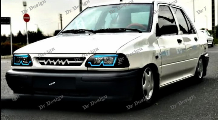 چراغ جلو اسپرت پراید طرح M فولکالر