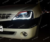 چراغ جلو اسپرت ال 90 طرح آکورد سفید نارنجی