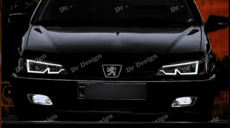 چراغ جلو اسپرت پارس طرح ام سفید