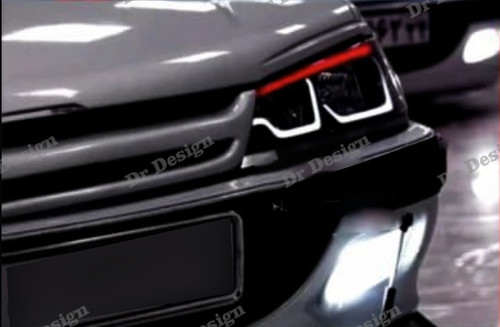 چراغ جلو اسپرت پارس طرح بی ام و سفید قرمز