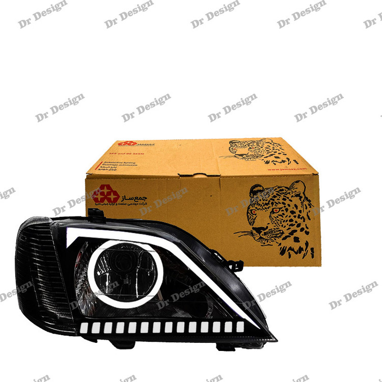 چراغ جلو اسپرت ال 90 جمع ساز طرح توسان سفید