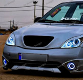 چراغ جلو اسپرت تیبا مدل حلقه نعون آبی یخی