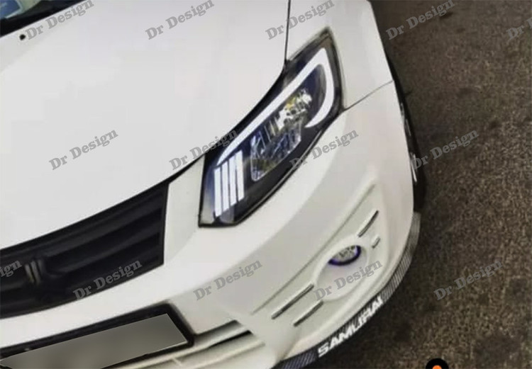 چراغ جلو اسپرت ساینا و کوئیک طرح موستانگ سفید