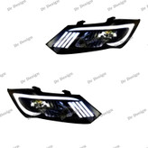 چراغ جلو اسپرت ساینا و کوئیک طرح موستانگ سفید