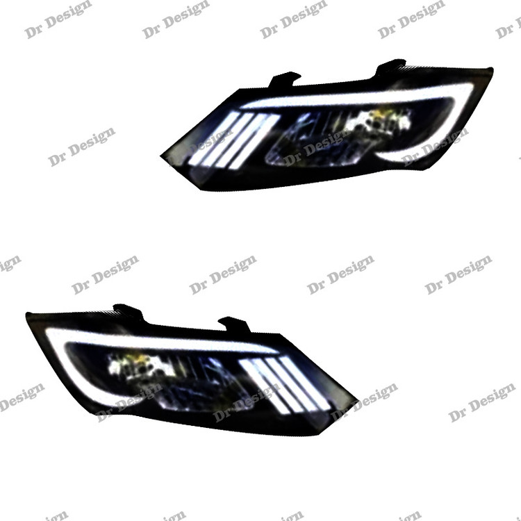 چراغ جلو اسپرت ساینا و کوئیک طرح موستانگ سفید