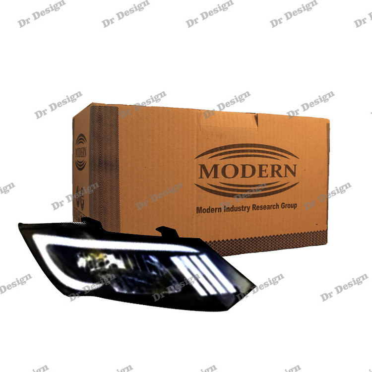 چراغ جلو اسپرت ساینا و کوئیک مدرن طرح موستانگ سفید