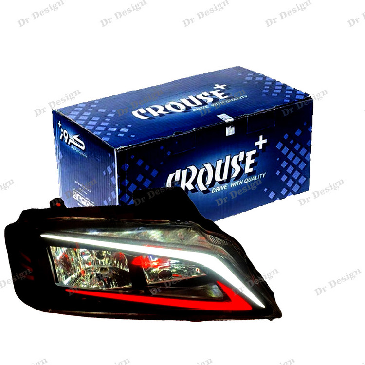 چراغ جلو اسپرت پارس کروز طرح نایک سفید قرمز