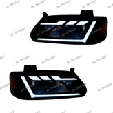 چراغ جلو اسپرت پراید طرح آئودی سفید