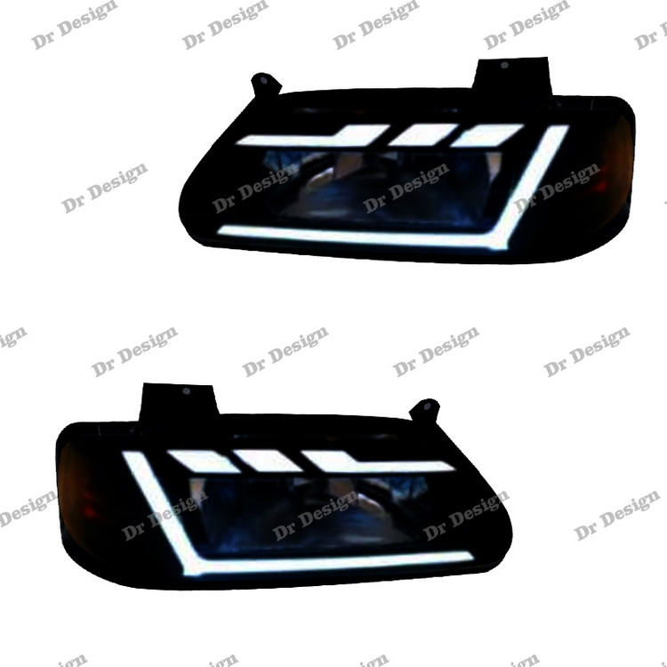 چراغ جلو اسپرت پراید طرح آئودی سفید