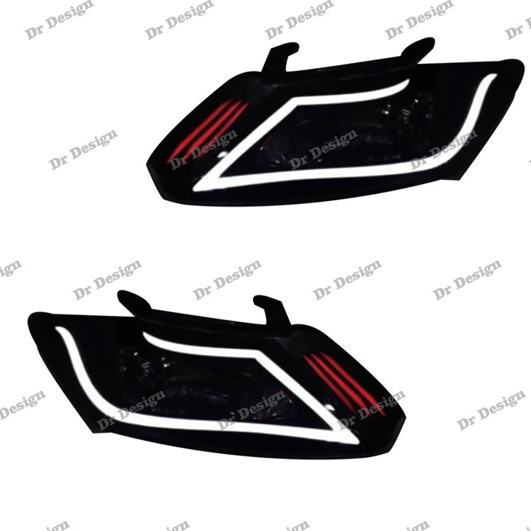 چراغ جلو اسپرت ساینا و کوییک طرح آکورد سفید