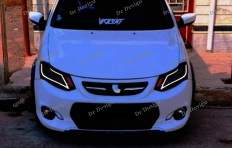 چراغ جلو اسپرت ساینا و کوییک طرح آکورد سفید