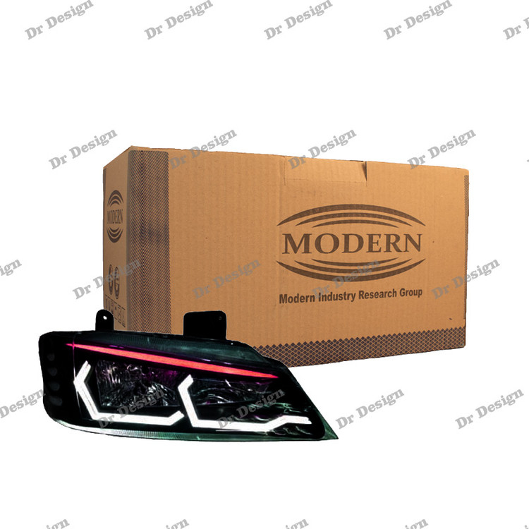 چراغ جلو اسپرت پارس مدرن طرح بی ام و سفید قرمز