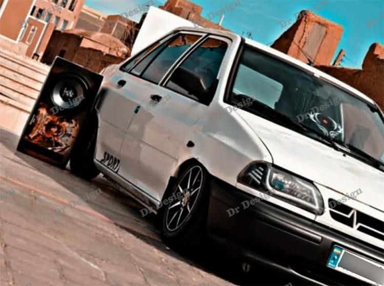 چراغ جلو اسپرت پراید طرح آکورد سفید