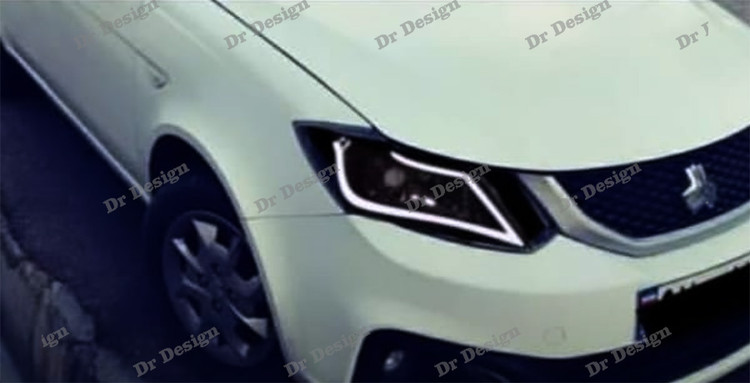 چراغ جلو اسپرت ساینا و کوییک طرح آکورد سفید