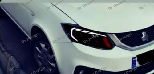 چراغ جلو اسپرت ساینا و کوییک طرح آئودی سفید
