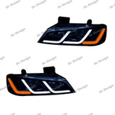 چراغ جلو اسپرت پارس طرح سه خط سفید
