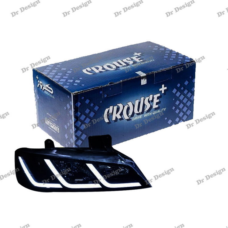 چراغ جلو اسپرت پارس کروز طرح سه خط سفید