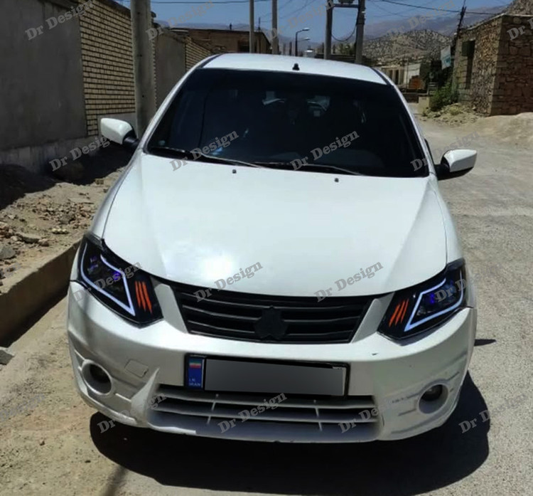 چراغ جلو اسپرت ساینا و کوییک طرح آکورد سفید