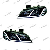 چراغ جلو اسپرت پژو پارس طرح ماتریکس سفید