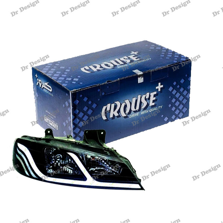 چراغ جلو اسپرت پژو پارس کروز طرح ماتریکس سفید