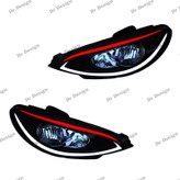 چراغ جلو اسپرت 206 کروز طرح نایک