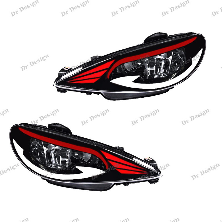 چراغ جلو اسپرت 206 مدرن طرح لکسوس