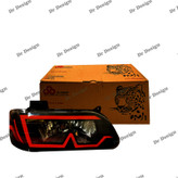 چراغ جلو اسپرت پراید جمع ساز طرح M قرمز