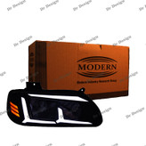 چراغ جلو اسپرت پراید مدرن طرح اونتادور سفید