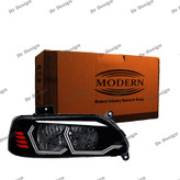 چراغ جلو اسپرت پراید مدرن طرح هگزا سفید