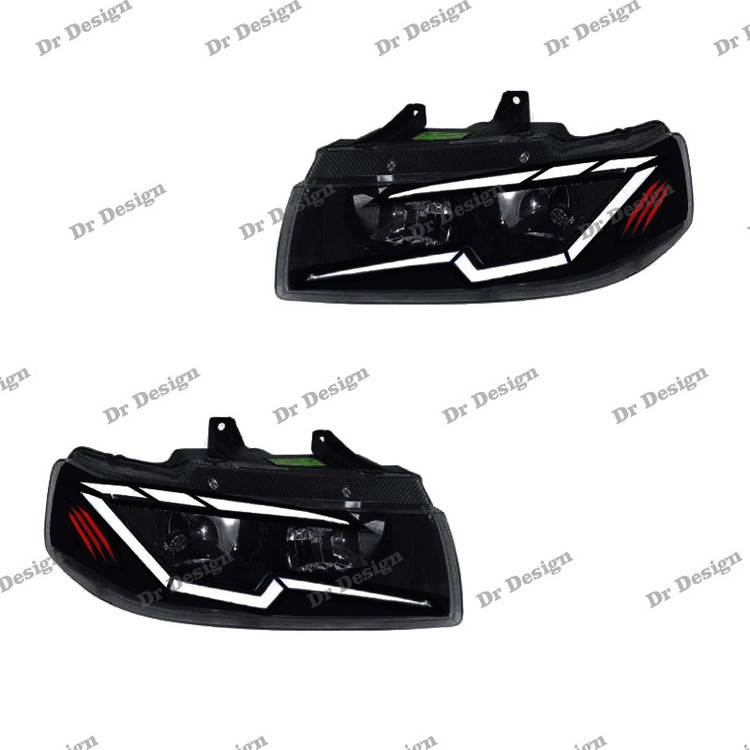 چراغ جلو اسپرت سمند طرح ونوم سفید