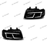 چراغ جلو اسپرت سمند طرح آبشاری سفید