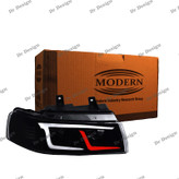 چراغ جلو اسپرت سمند مدرن طرح آبشاری سفید قرمز