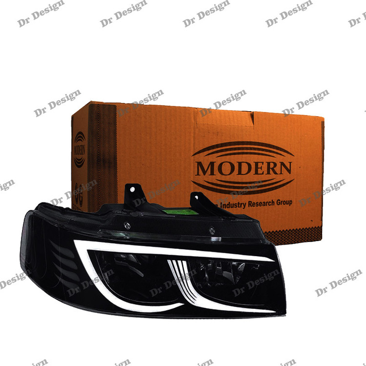 چراغ جلو اسپرت سمند مدرن طرح آبشاری سفید