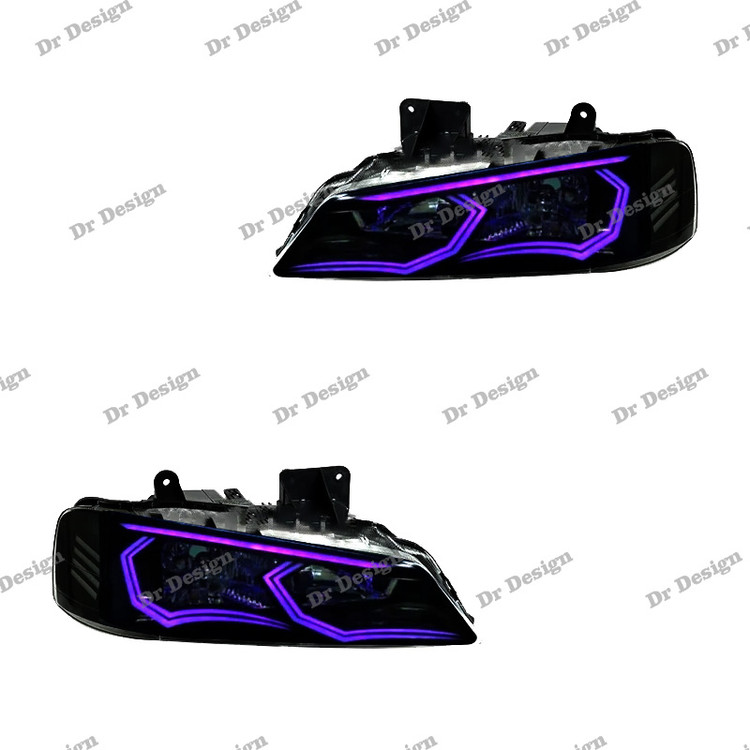 چراغ جلو اسپرت پارس طرح ترانسفورمد بنفش