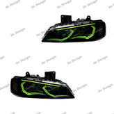 چراغ جلو اسپرت پارس طرح ترانسفورمد زرد