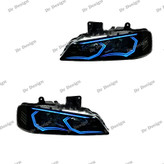 چراغ جلو اسپرت پارس طرح ترانسفورمد آبی یخی