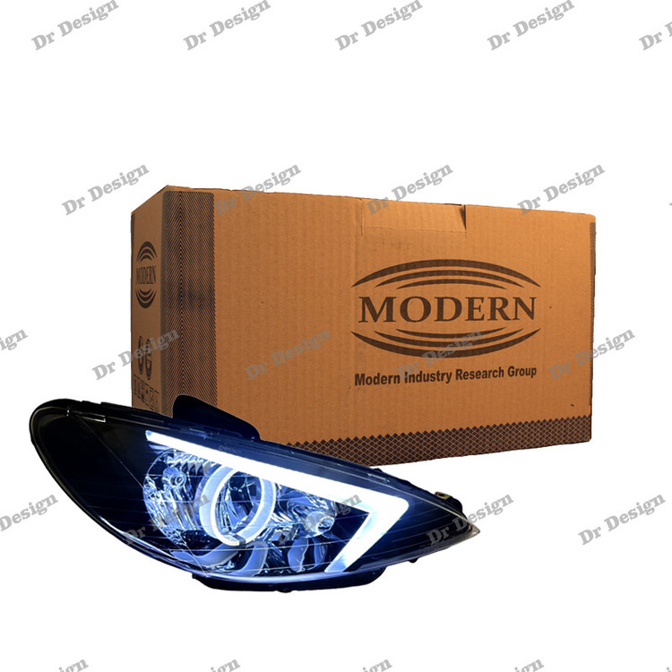 چراغ جلو اسپرت 206 مدرن طرح NX سفید