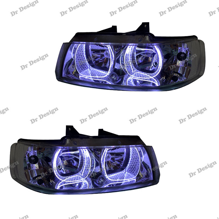 چراغ جلو اسپرت سمند طرح u سفید