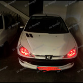 چراغ جلو اسپرت پژو 206 طرح آی 8 قرمز