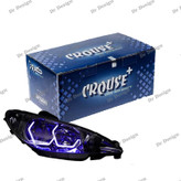 چراغ جلو اسپرت پژو 206 کروز طرح آی 8 بنفش