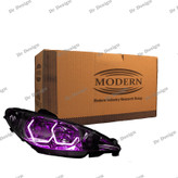 چراغ جلو اسپرت پژو 206 مدرن طرح آی 8 صورتی