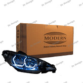 چراغ جلو اسپرت پژو 206 مدرن طرح آی 8 آبی یخی