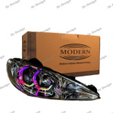 چراغ جلو اسپرت پژو 206 مدرن طرح آی 8 فولکالر